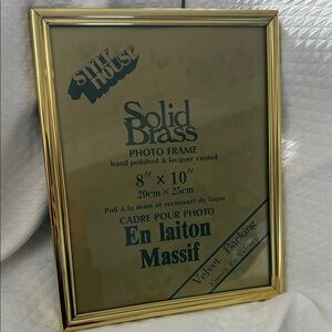Sky House Solid Brass Photo Frame